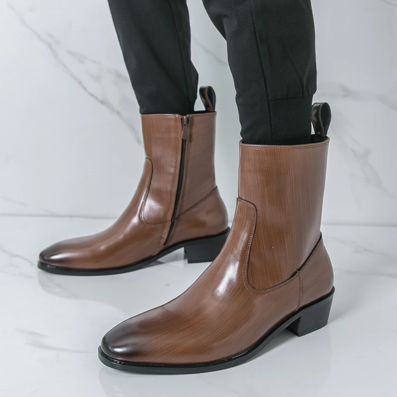 Men'S Shoes Hey Dude - 클래식 편안한 앵클 부츠 패션 남성