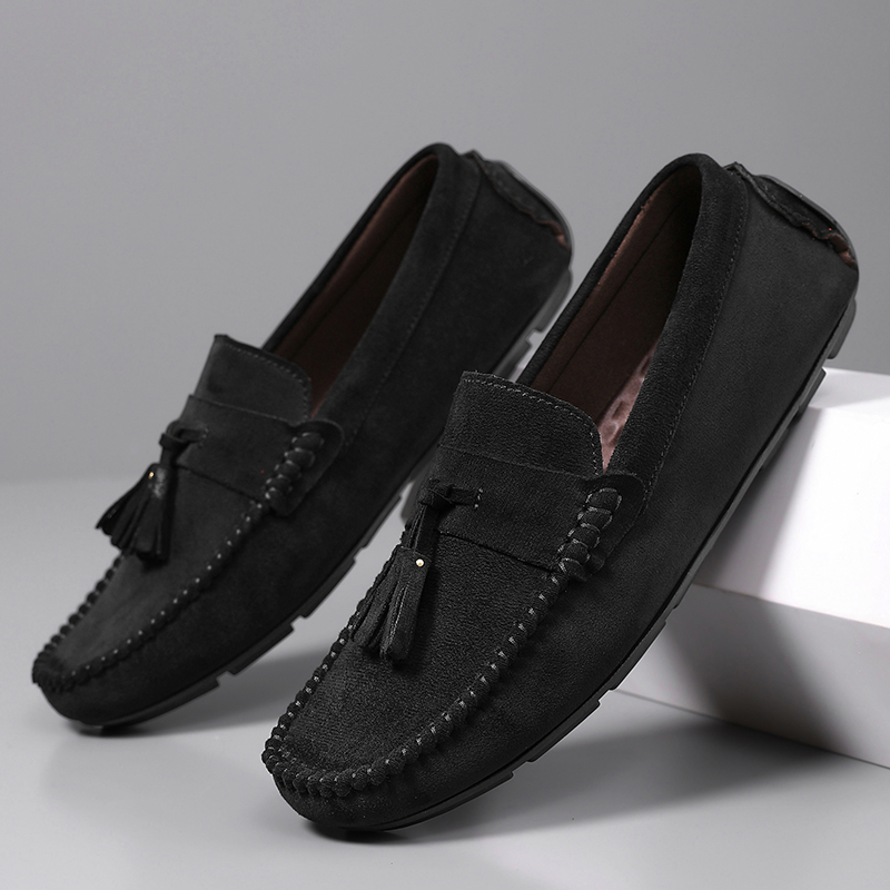 Men'S Shoes Hey Dude - 클래식 태슬 남성 로퍼 편안한 스웨이드