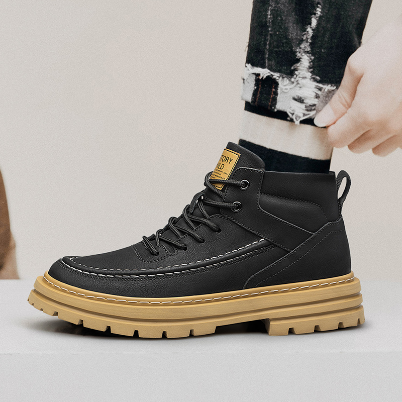 Men'S Shoes Water Resistant - 남성 키높이 신발 두꺼운 밑창 내구성