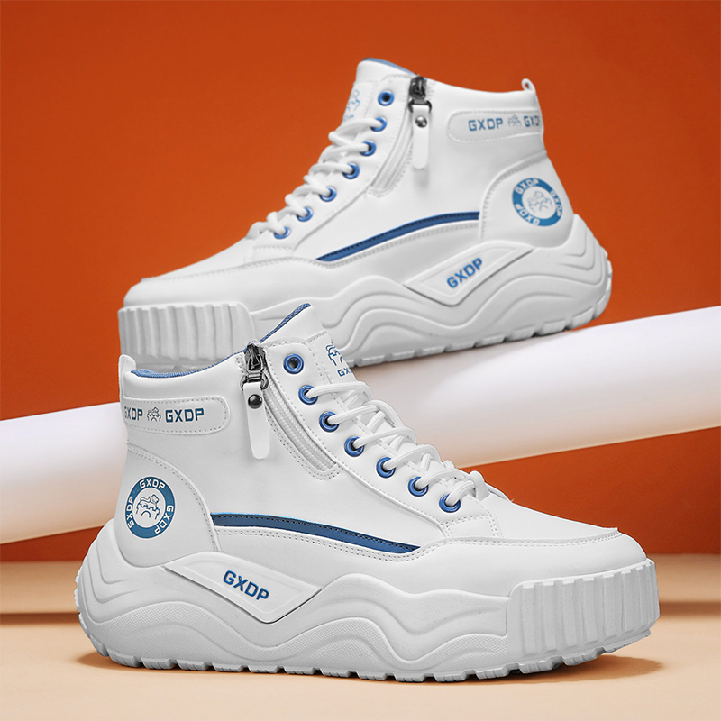 Men'S Shoes Increase Height - 키높이 논슬립 신발 남성용 하이탑 화이트