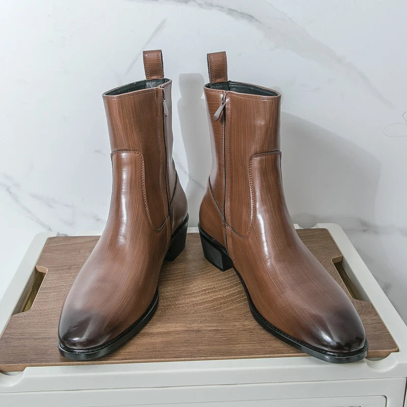 클래식 편안한 앵클 부츠 패션 남성 캐주얼 가죽 첼시  - Men'S Shoes Hey Dude 리뷰 및 가격