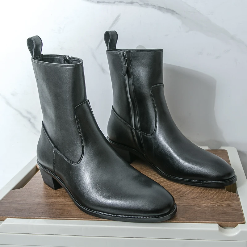 클래식 편안한 앵클 부츠 패션 남성 캐주얼 가죽 첼시  - Men'S Shoes Hey Dude 리뷰 및 가격