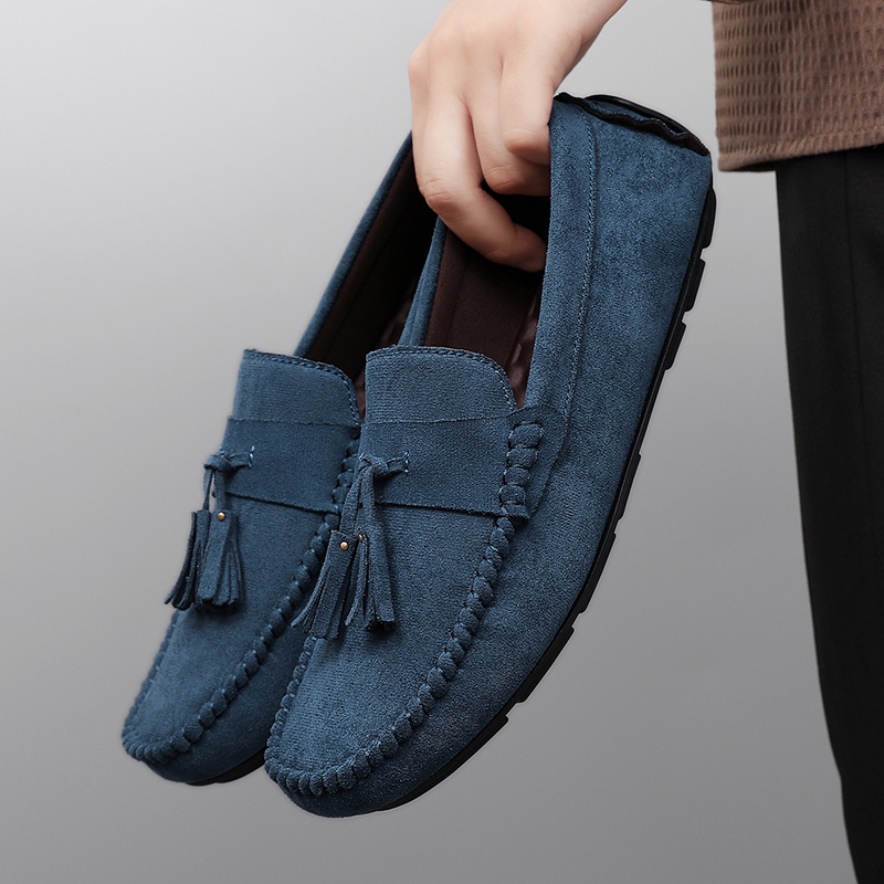 클래식 태슬 남성 로퍼 편안한 스웨이드 가죽 캐주얼 신 - Men'S Shoes Hey Dude 리뷰 및 가격