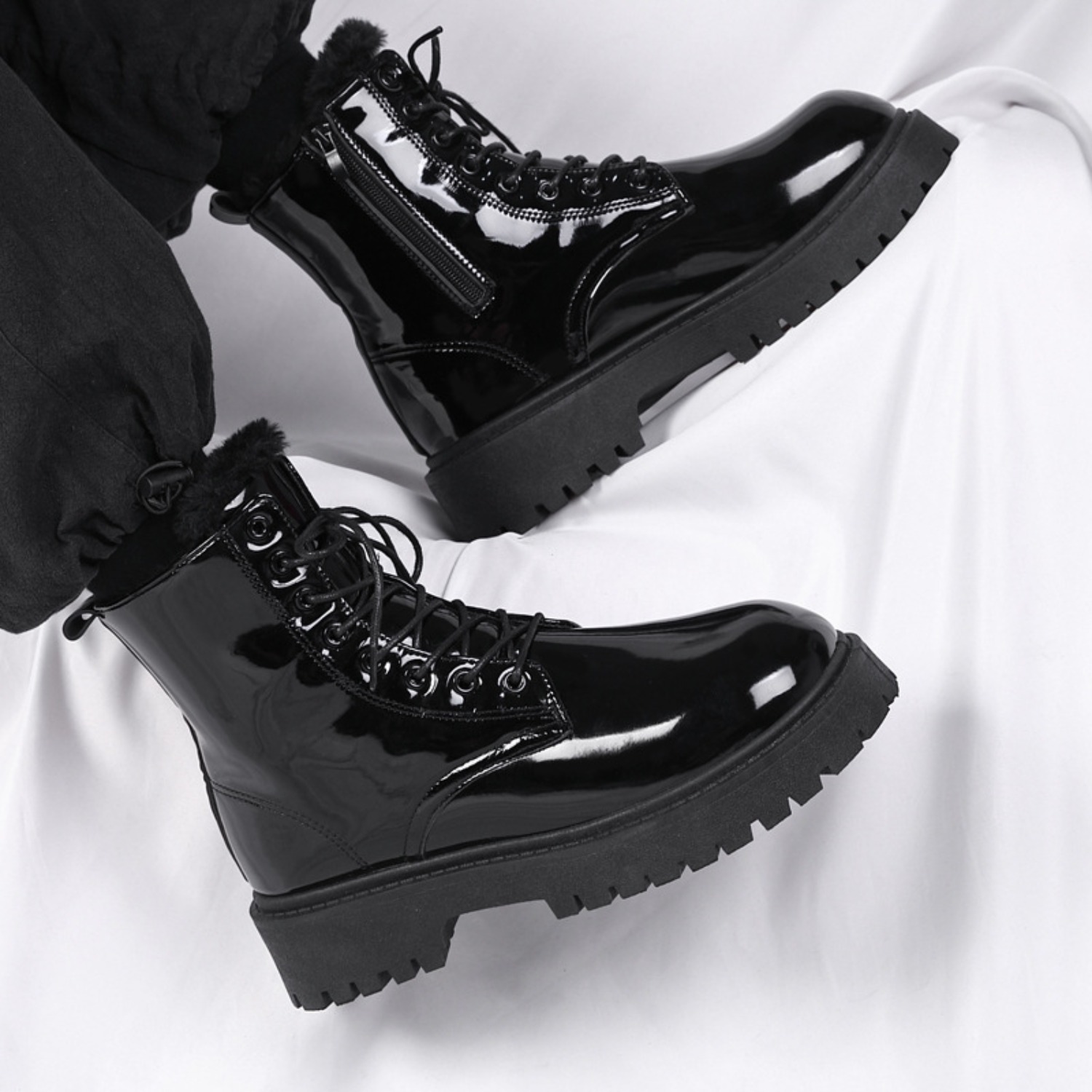 남성용 따뜻한 플러시 하이탑 부츠 겨울용 소프트솔 논슬 - Men'S Shoes Hoka Sale 리뷰 및 가격
