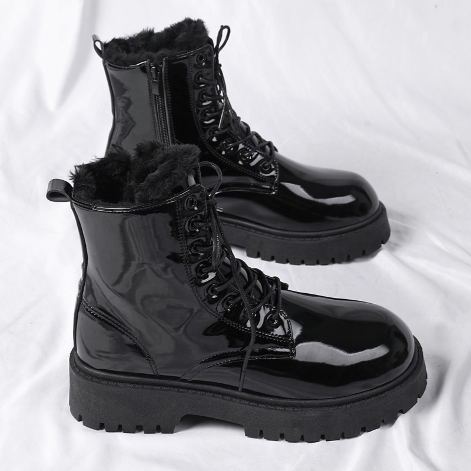 남성용 따뜻한 플러시 하이탑 부츠 겨울용 소프트솔 논슬 - Men'S Shoes Hoka Sale 리뷰 및 가격