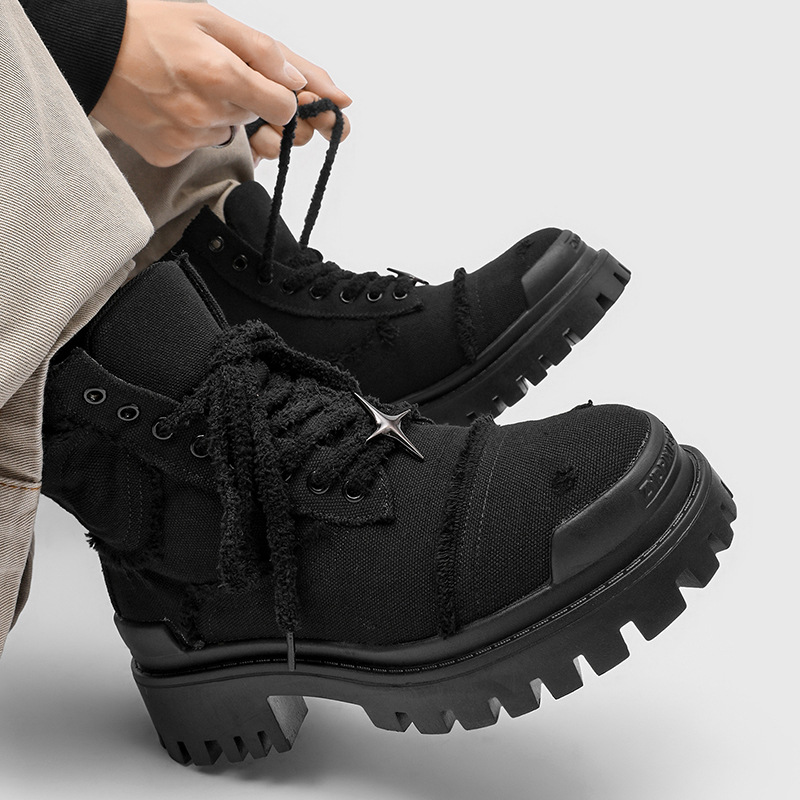 남성용 하이탑 플랫폼 부츠 두꺼운 밑창 캐주얼 워크 부 - Men'S Shoes Hoka Sale 리뷰 및 가격