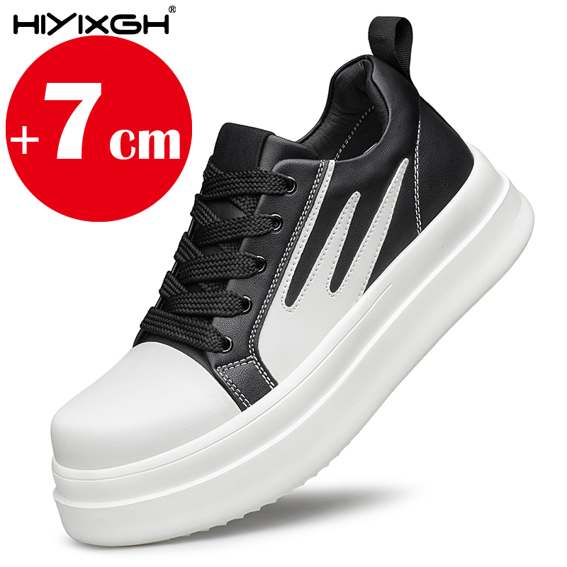 남성용 키높이 신발 7CM 리프트 천연 가죽 캐주얼 스 - Men'S Shoes Increase Height 리뷰 및 가격