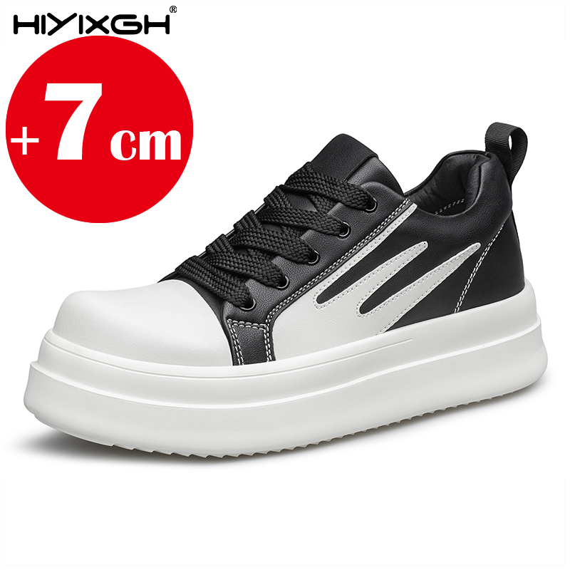 남성용 키높이 신발 7CM 리프트 천연 가죽 캐주얼 스 - Men'S Shoes Increase Height 리뷰 및 가격