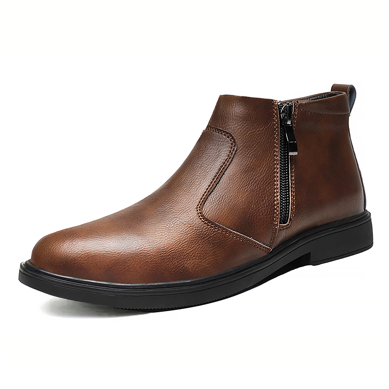 남성용 가을 겨울 신상 하이탑 가죽 신발, 지퍼가 달린 - Men'S Shoes Hey Dude 리뷰 및 가격