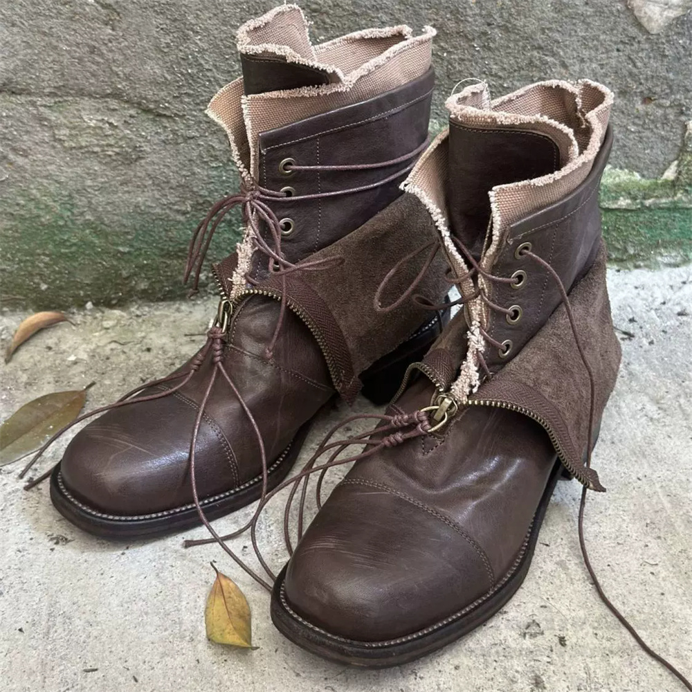 트렌디한 두꺼운 밑창의 고급 남성용 부츠, 워닝 스타일 - Men'S Shoes Increase Height 리뷰 및 가격