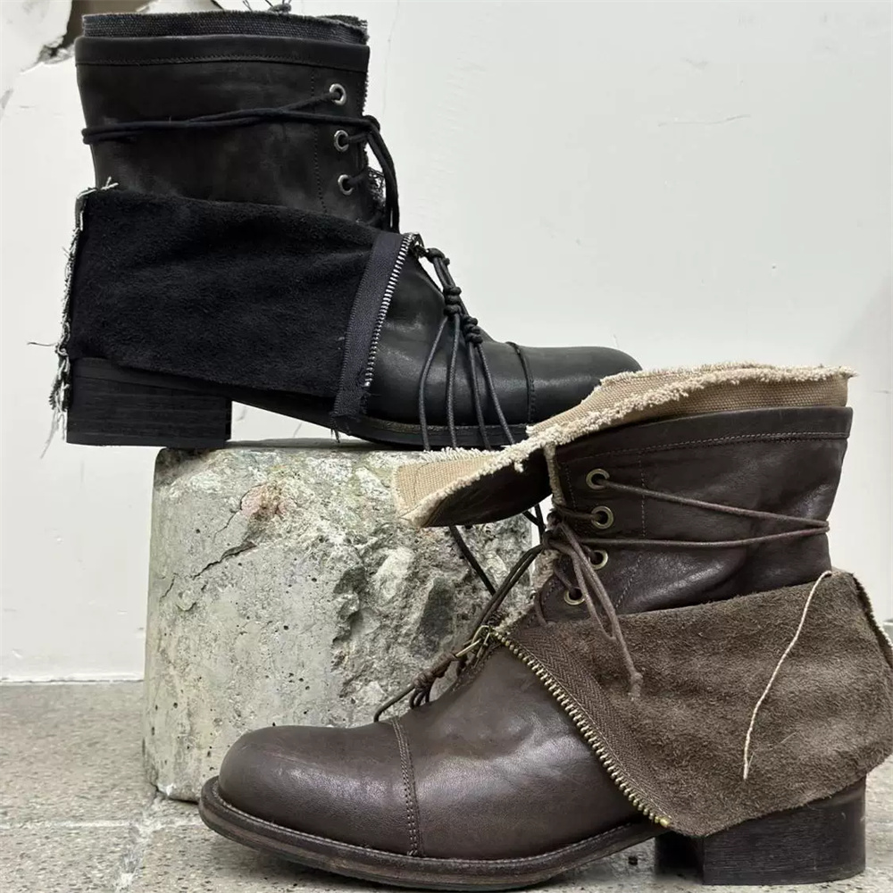 트렌디한 두꺼운 밑창의 고급 남성용 부츠, 워닝 스타일 - Men'S Shoes Increase Height 리뷰 및 가격