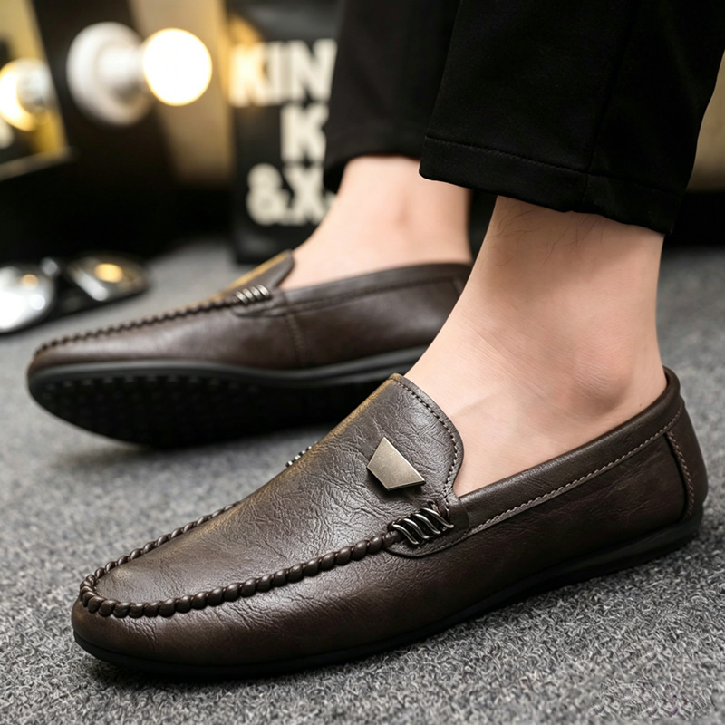 영국 스타일 남성 가죽 신발 미니멀리스트 슬립온 캐주얼 - Men'S Shoes Hey Dude 리뷰 및 가격