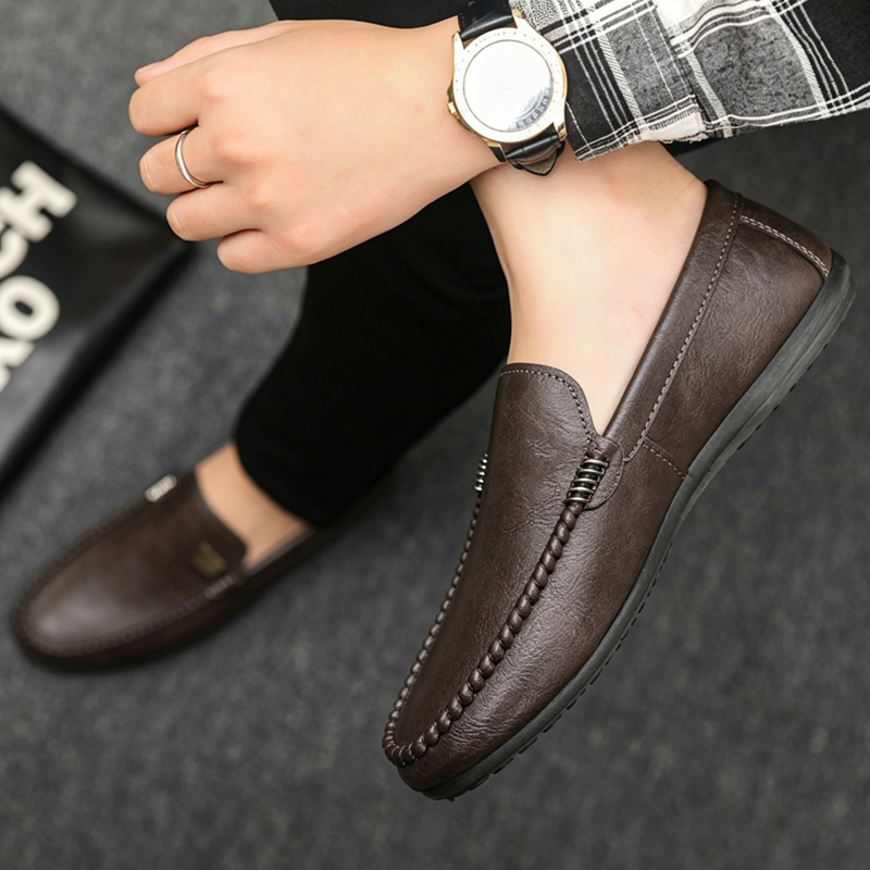 영국 스타일 남성 가죽 신발 미니멀리스트 슬립온 캐주얼 - Men'S Shoes Hey Dude 리뷰 및 가격