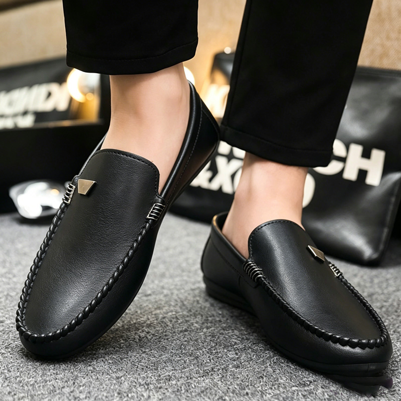 영국 스타일 남성 가죽 신발 미니멀리스트 슬립온 캐주얼 - Men'S Shoes Hey Dude 리뷰 및 가격