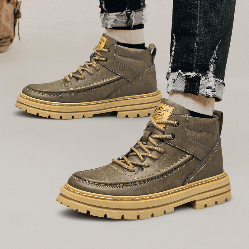 남성 키높이 신발 두꺼운 밑창 내구성 있는 미드탑 디자 - Men'S Shoes Water Resistant 리뷰 및 가격