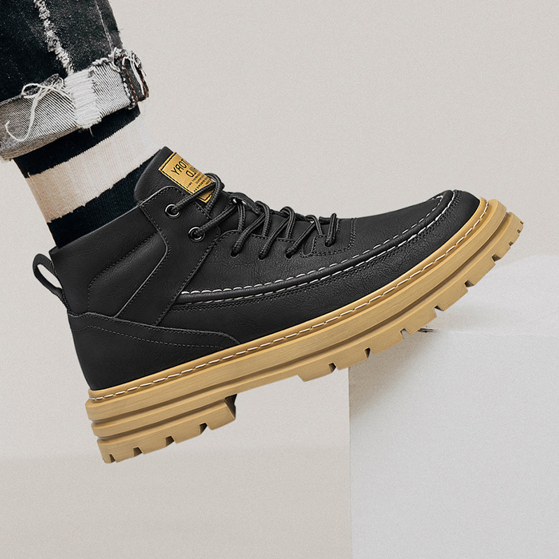 남성 키높이 신발 두꺼운 밑창 내구성 있는 미드탑 디자 - Men'S Shoes Water Resistant 리뷰 및 가격