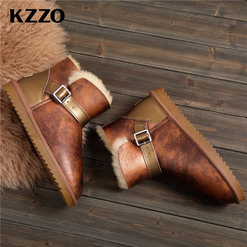 KZZO 2025 신사복 캐주얼 진짜 양피 가죽 겨울  - Men'S Shoes Hey Dude 리뷰 및 가격