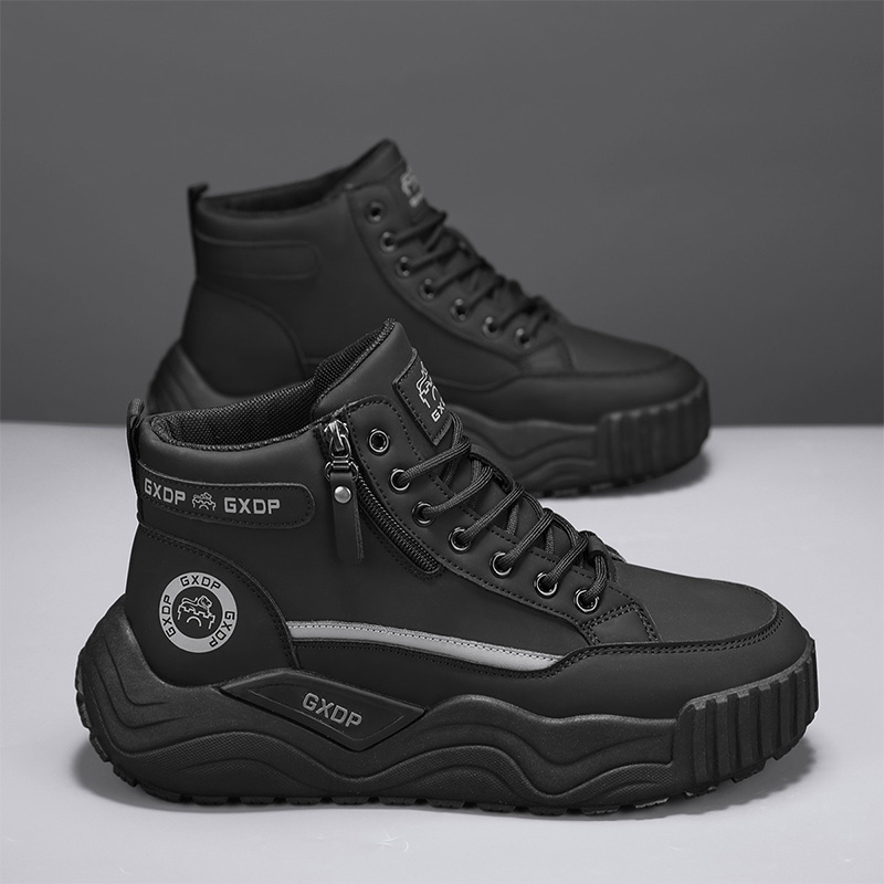 키높이 논슬립 신발 남성용 하이탑 화이트 가죽 스니커즈 - Men'S Shoes Increase Height 리뷰 및 가격