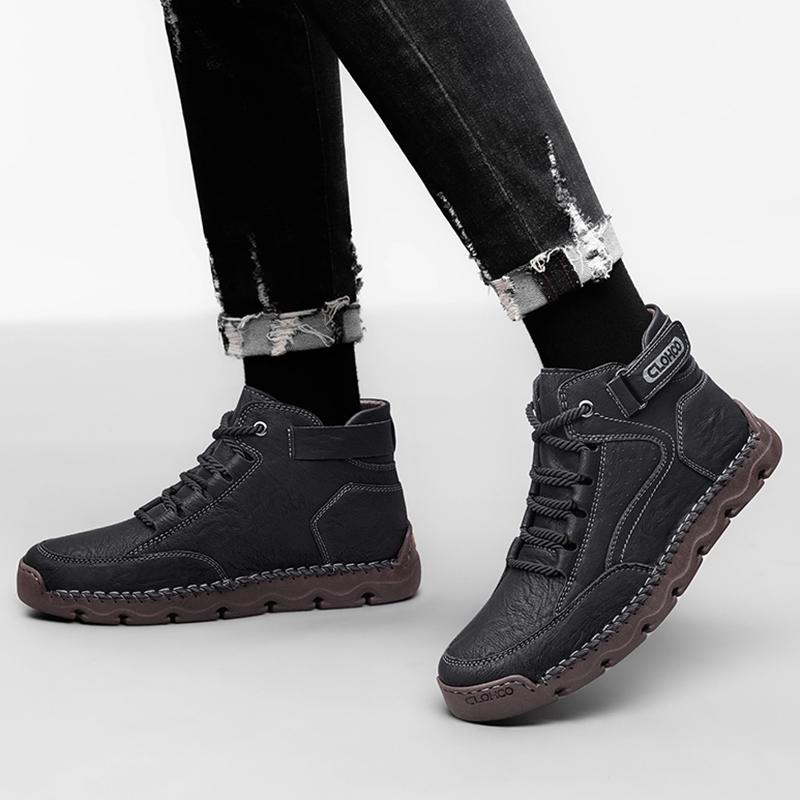 CLOHOO 손바느질 남성용 신발 따뜻한 인공 양털 안 - Men'S Shoes Hey Dude 리뷰 및 가격