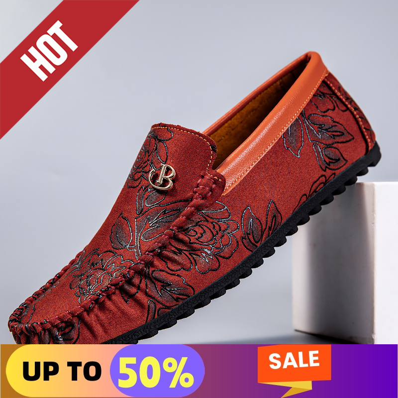 레저 가죽 로퍼 남성 디자인 모카신 플라워 슬립온 소프 - Men'S Shoes Hey Dude 리뷰 및 가격