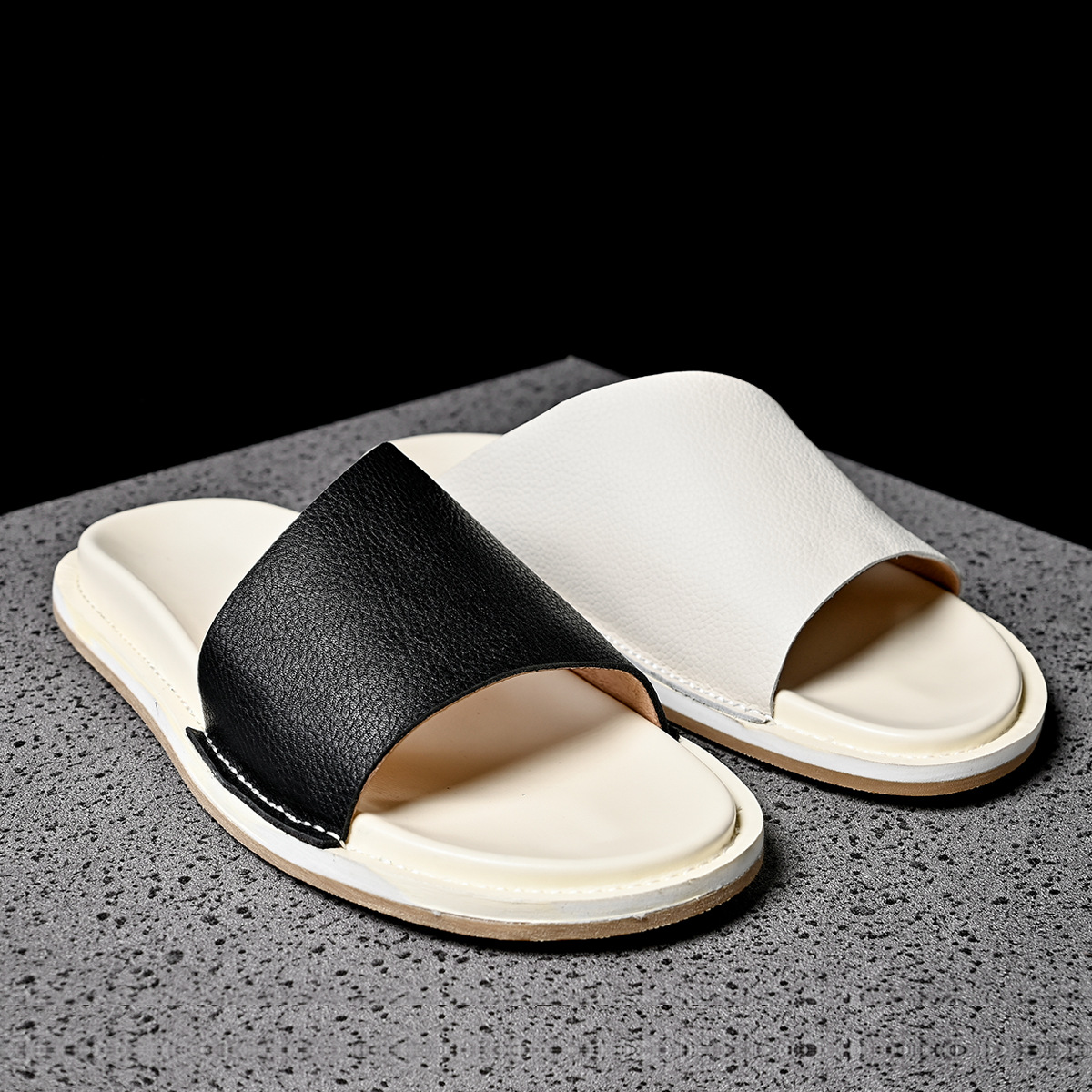 고품질 부드러운 남성 천연 가죽 슬리퍼 2025 여름  - Men'S Shoes Hey Dude 리뷰 및 가격