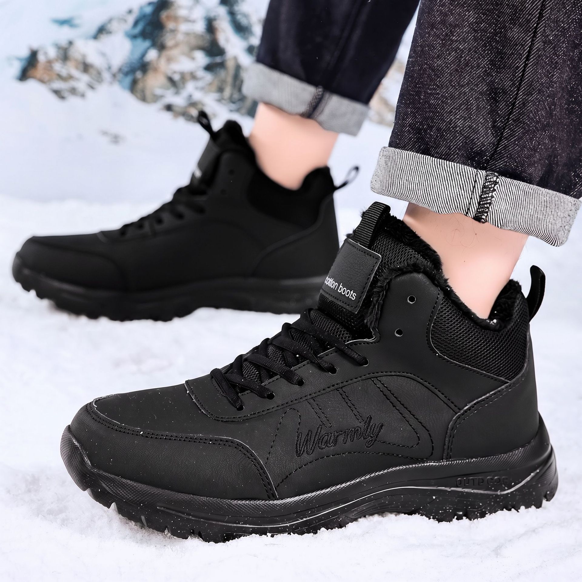 겨울철 야외 하이킹에 적합한 두꺼운 벨벳 안감의 남성용 - Men'S Shoes Hoka Sale 리뷰 및 가격