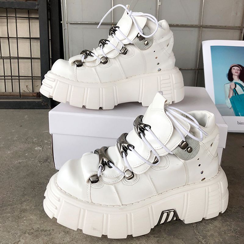2026 여성 고스 가죽 헤비메탈 머핀 펑크 플랫폼 다 - Men'S Shoes Hey Dude 리뷰 및 가격